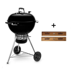 Weber Master-Touch GBS E-5750 Charcoal Grill 57cm Black With Wooden Handle Kit