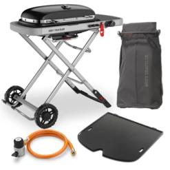 Weber Traveler Portable Gas BBQ BUNDLE